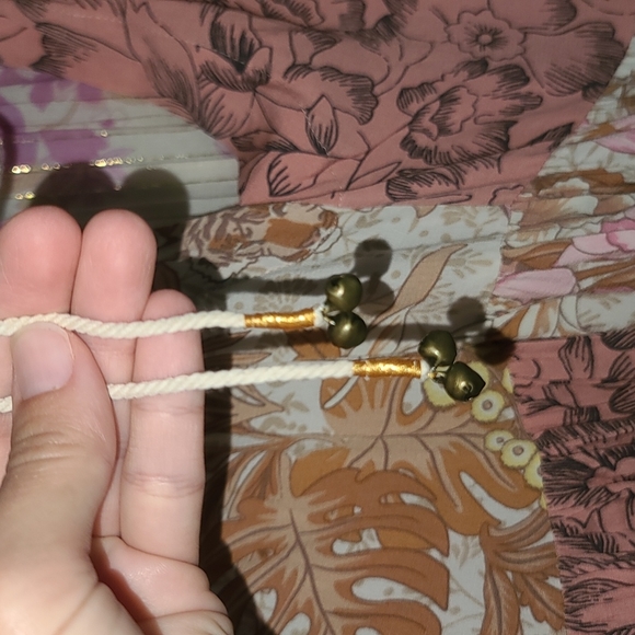 Rare Spell Designs Renew Patchwork Maxi Dress Gown pink S/M - Picture 11 of 16